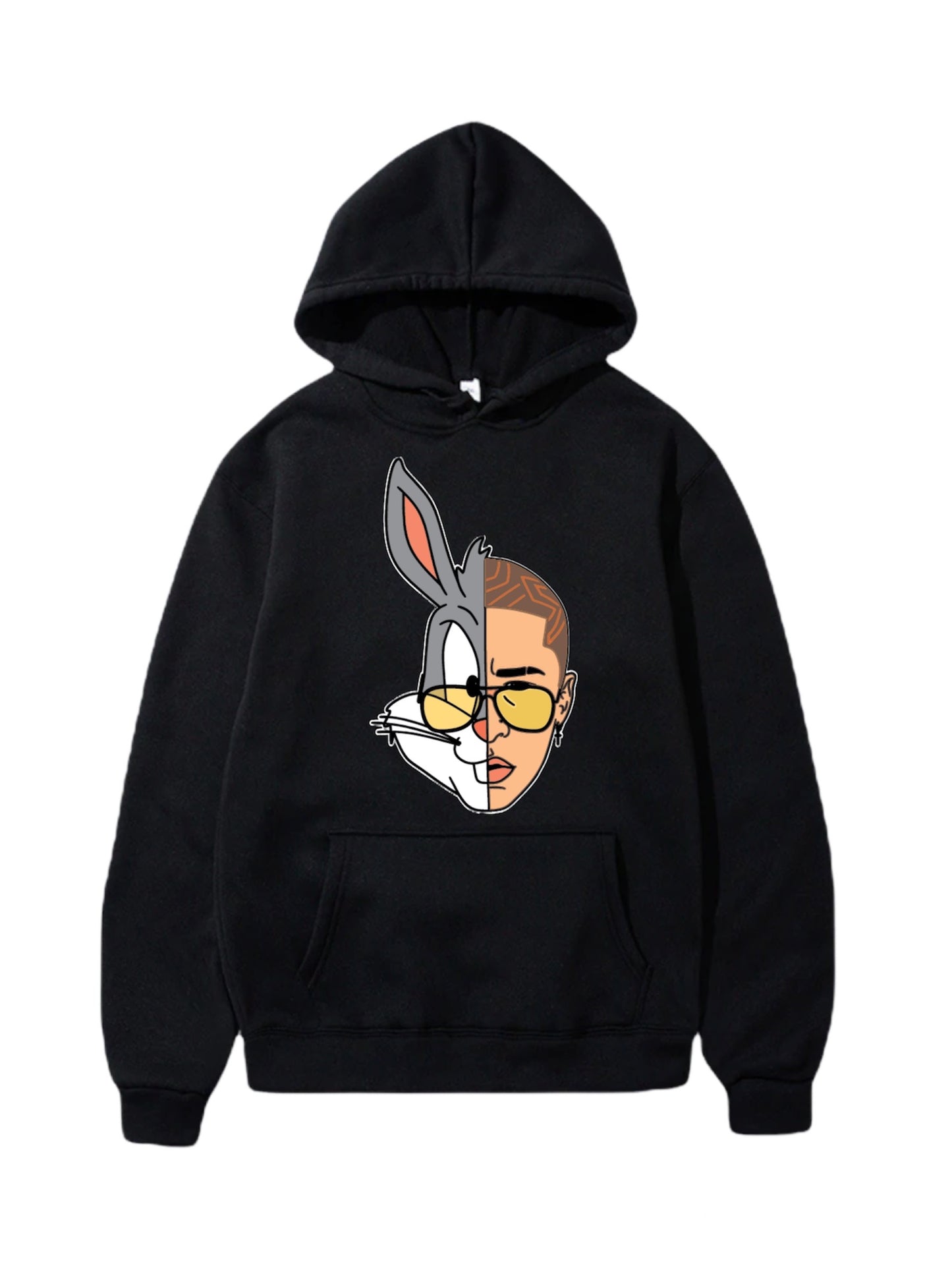 Half bunny Half Bad Bunny Hoodie