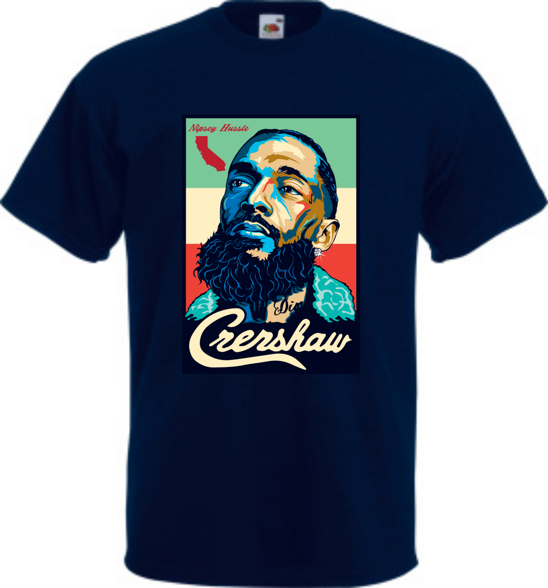 Nipsey Hussle Los Angeles Crenshaw Black T-Shirt Men's SMALL