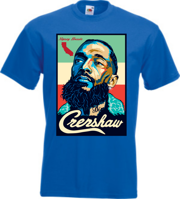 Nipsey hussle shirt deals blue