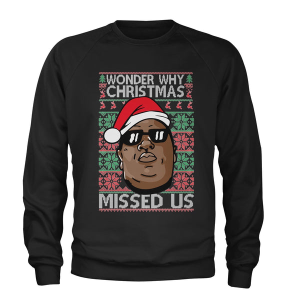 Wonder why christmas missed us sweater